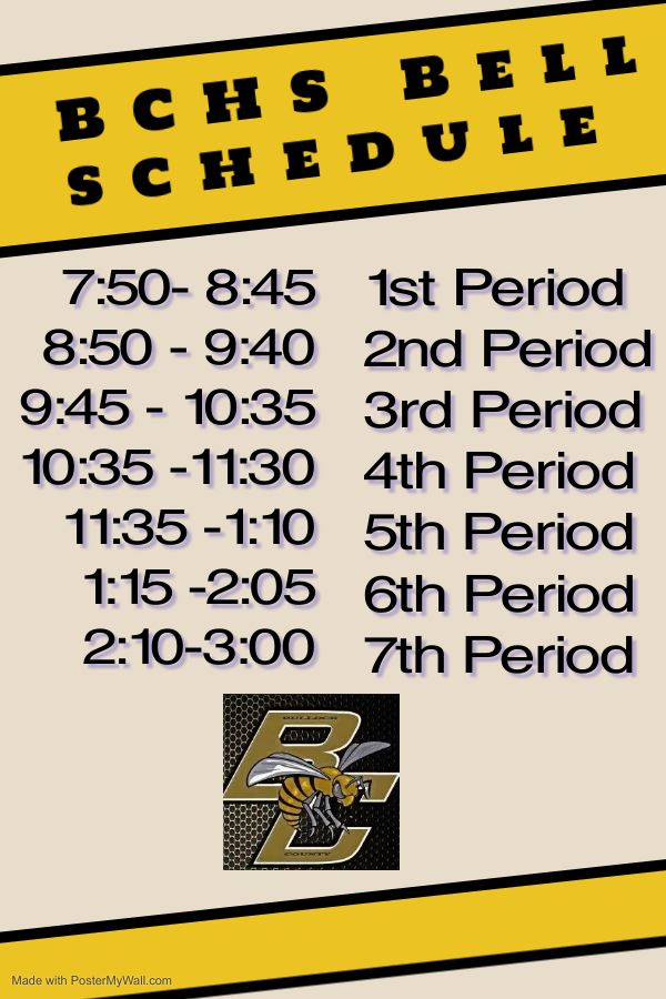 Bell Schedule